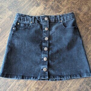 Highway Jeans Black Denim Skirt Women Size Medium